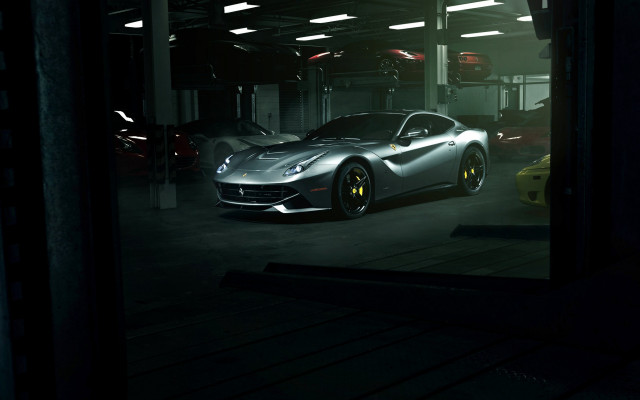 Garage lit cinematic matte cavallino free wallpaper for desktop - medium preview image