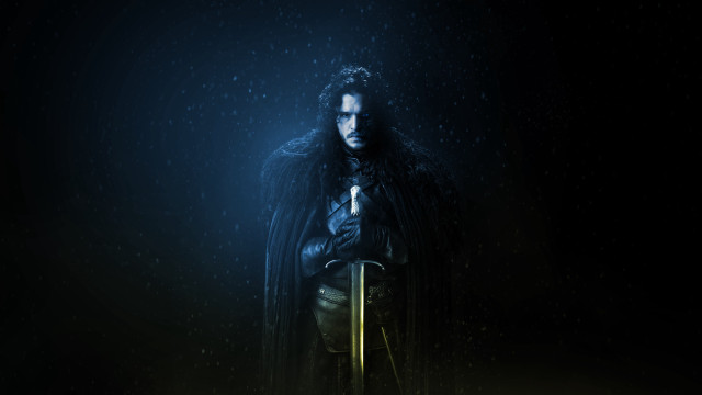 Man in black rain sword free wallpaper for desktop - medium preview image