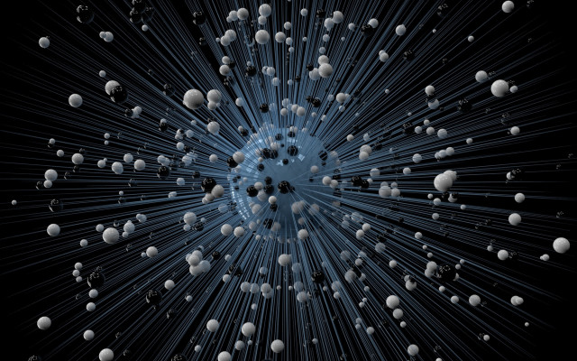 Buckminster fuller bubble monochrome striped free wallpaper for desktop - medium preview image