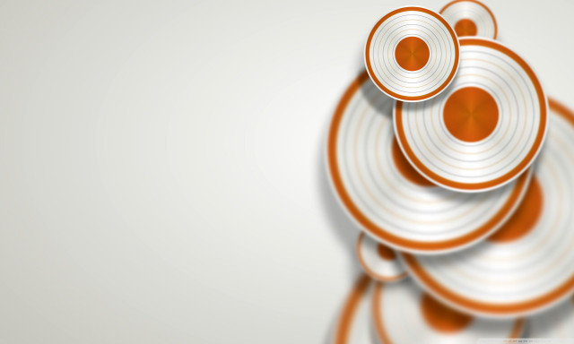 Orange white circles white background free wallpaper for desktop - medium preview image
