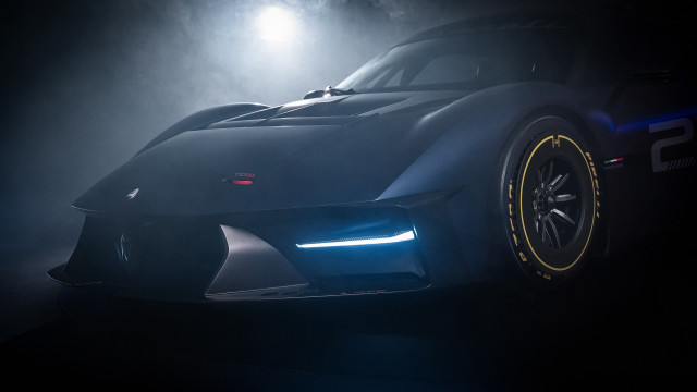 Car brightlight darkroom fog headlights free wallpaper for desktop - medium preview image