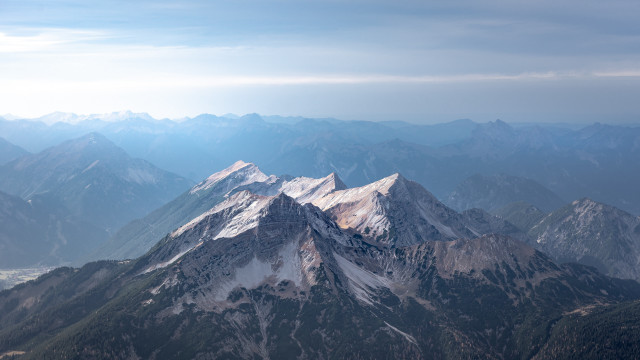 Mountain range plane view clouds #2 free wallpaper for desktop - medium preview image
