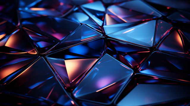 Colorful glass cubes 3d render free wallpaper for desktop - medium preview image