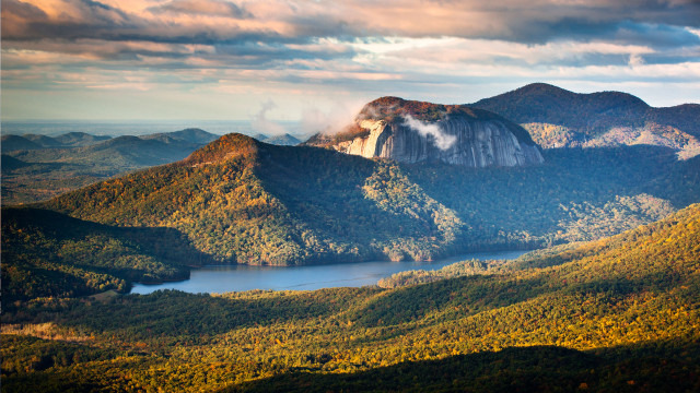 Mountain lake clouds sky range #2 free wallpaper for desktop - medium preview image