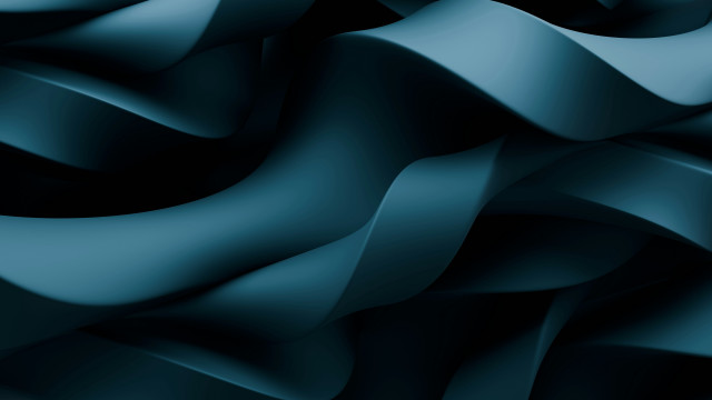 Blue waves curves ambient occlusion free wallpaper for desktop - medium preview image