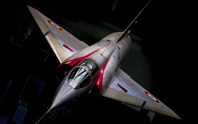 Fighter jet night red stripe free wallpaper for desktop - medium preview image