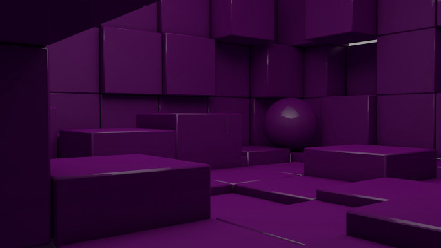 Purple room ball boxes floor free wallpaper for desktop - medium preview image