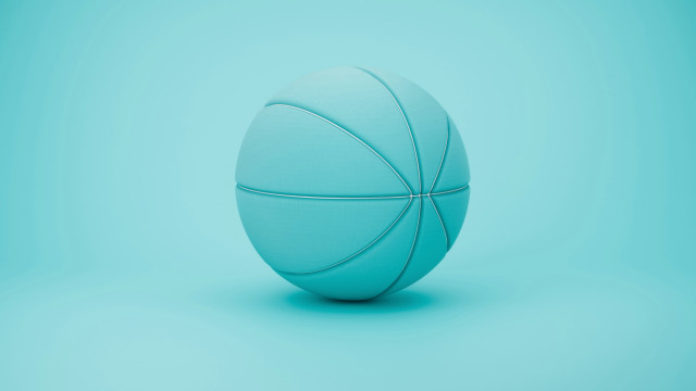 Blue ball curved design gradient free wallpaper for desktop - medium preview image