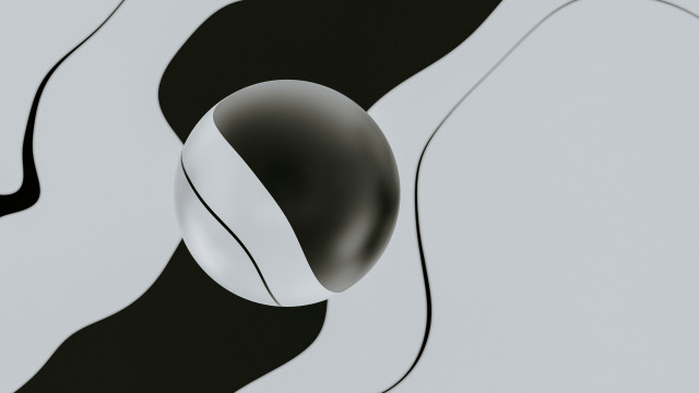 Computer mouse geometric abstract greyscale free wallpaper for desktop - medium preview image