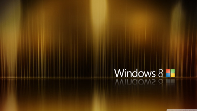 Shiny surface windows8 logo reflection free wallpaper for desktop - medium preview image