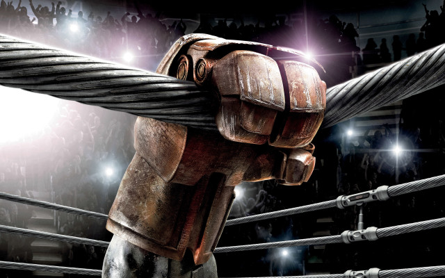 Wooden robot rope boxing ring free wallpaper for desktop - medium preview image