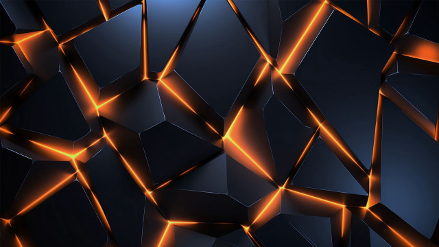 Dark orange abstract squares geometric free wallpaper for desktop - medium preview image