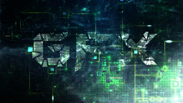 Numbers green yellow squares cyberpunk free wallpaper for desktop - medium preview image