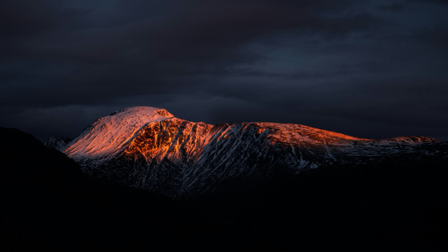 Mountain tall peak cloudy sky #2 free wallpaper for desktop - medium preview image