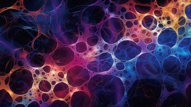 Colorful bubbles water hologram constellation free wallpaper for desktop - medium preview image