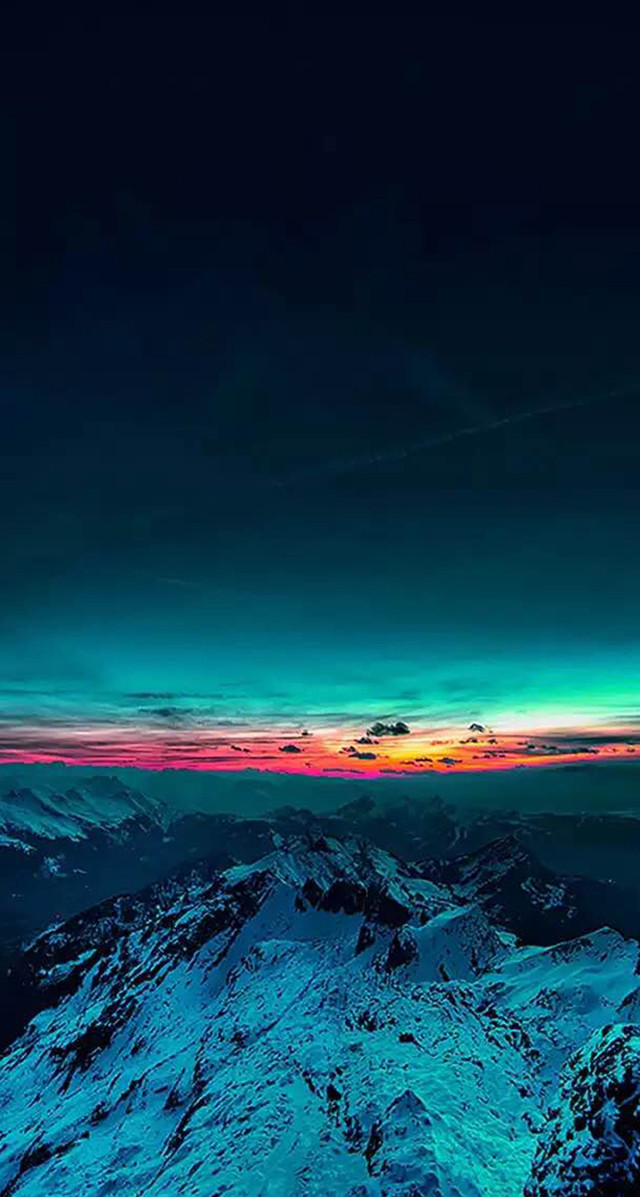 Mountain sky clouds bright blue free wallpaper for mobile - medium preview image