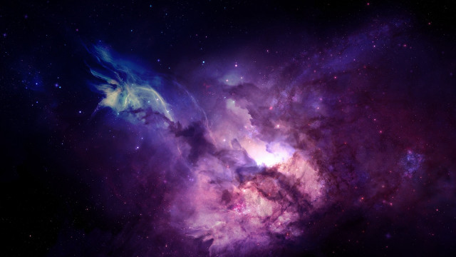 Colorful space stars horse head free wallpaper for desktop - medium preview image