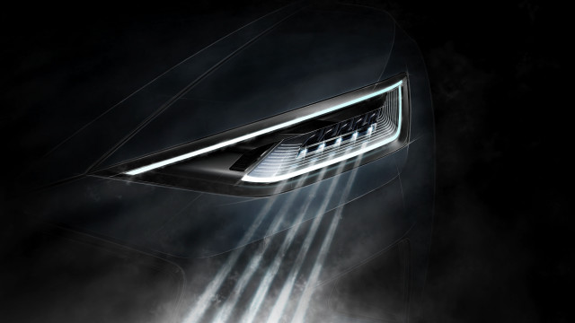 Car light side black white free wallpaper for desktop - medium preview image