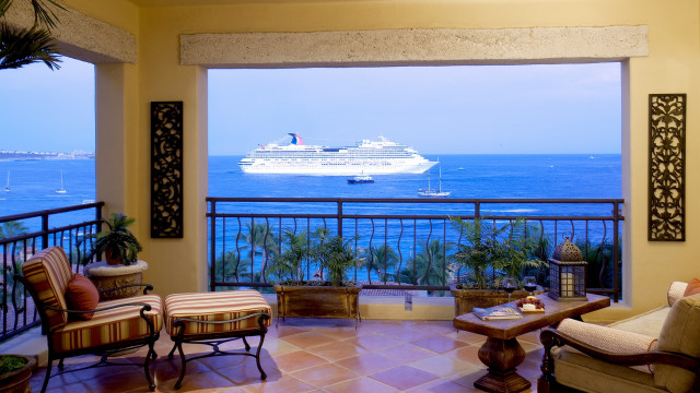 Balcony ocean view cruise terrace free wallpaper for desktop - medium preview image