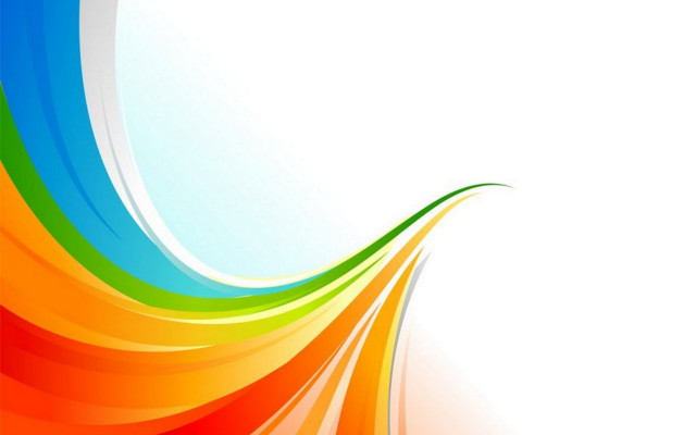 Colorful white rainbow wave abstract free wallpaper for desktop - medium preview image