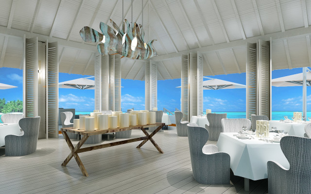 Ocean view urban skyline cloudy free wallpaper for desktop - medium preview image