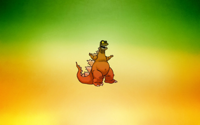 Dinosaur animated pop surrealism storybook free wallpaper for desktop - medium preview image