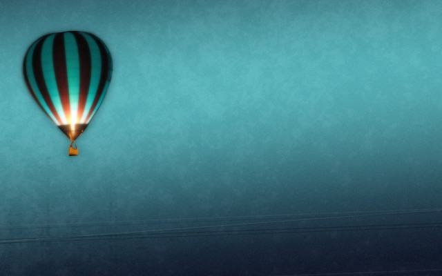 Hot air balloon liquid dropper free wallpaper for desktop - medium preview image