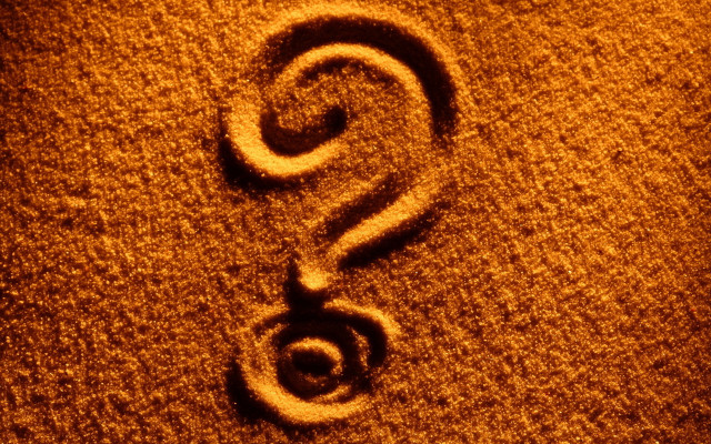 Question mark sand beach night free wallpaper for desktop - medium preview image