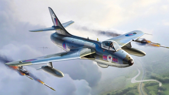 Blue white jet clouds road free wallpaper for desktop - medium preview image