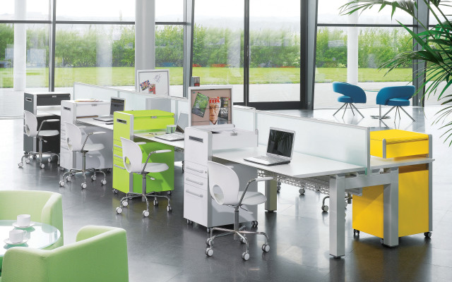 Indoor classroom desks chairs plant free wallpaper for desktop - medium preview image