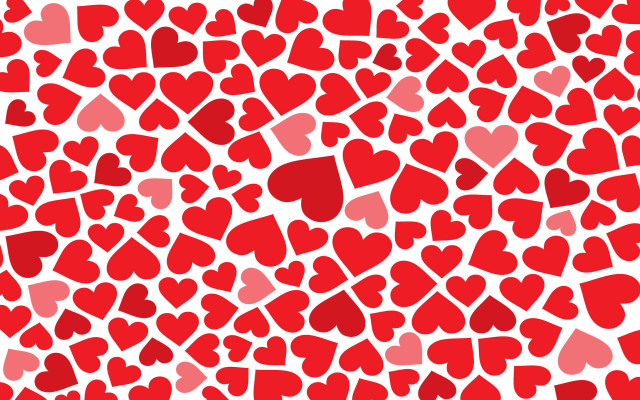 Hearts pattern valentine love bálintkiss free wallpaper for desktop - medium preview image
