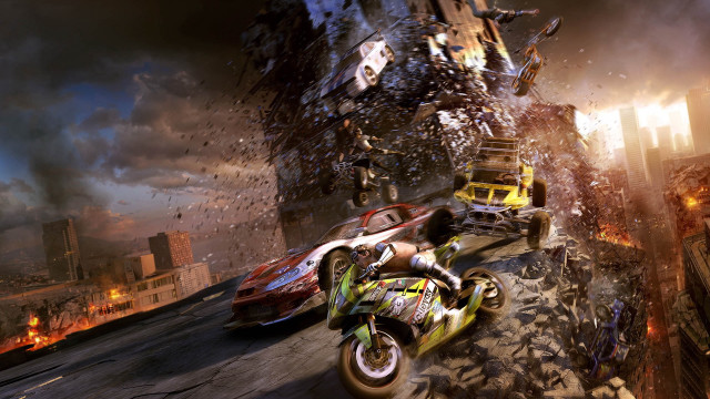 City shock art monster truck free wallpaper for desktop - medium preview image