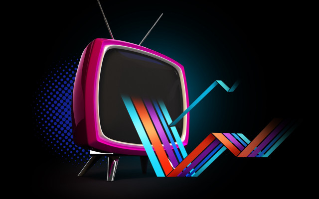 Tv colorful design bar graph free wallpaper for desktop - medium preview image