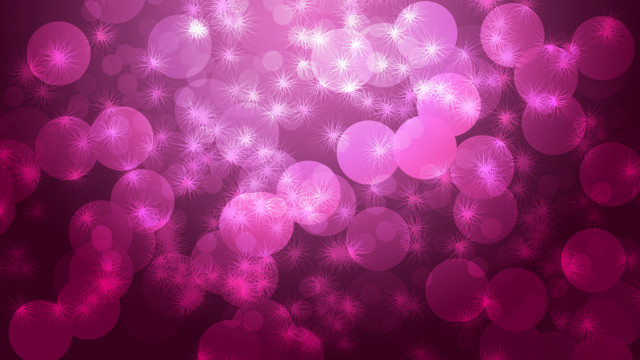Pink bubbles stars abstract digital free wallpaper for desktop - medium preview image