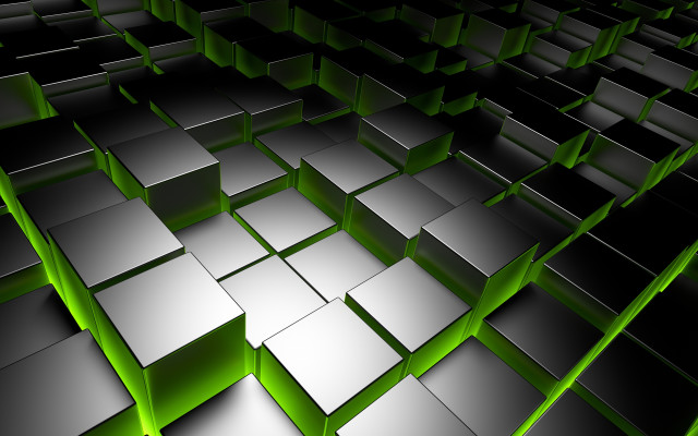 Large colorful green white pattern free wallpaper for desktop - medium preview image