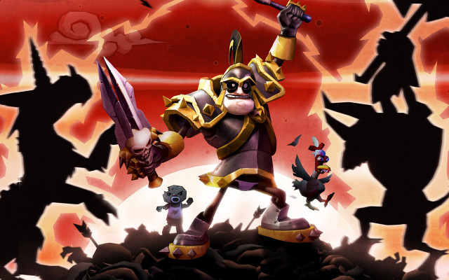 Cartoon character sword armor weapon free wallpaper for desktop - medium preview image