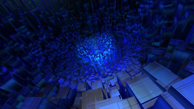 Large blue room central light free wallpaper for desktop - medium preview image