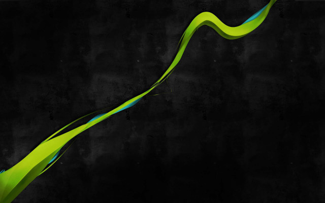Green blue wave abstract art free wallpaper for desktop - medium preview image