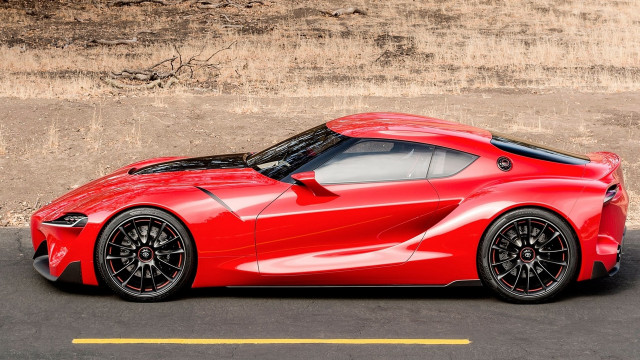 Red sports car parking lot #76 free wallpaper for desktop - medium preview image