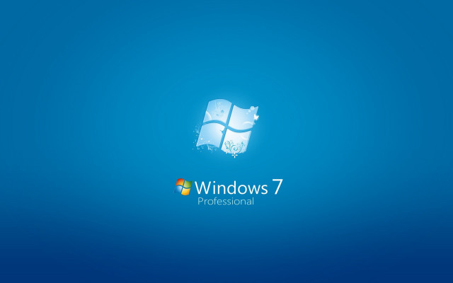 Blue wallpaper windows7 logo computer free wallpaper for desktop - medium preview image