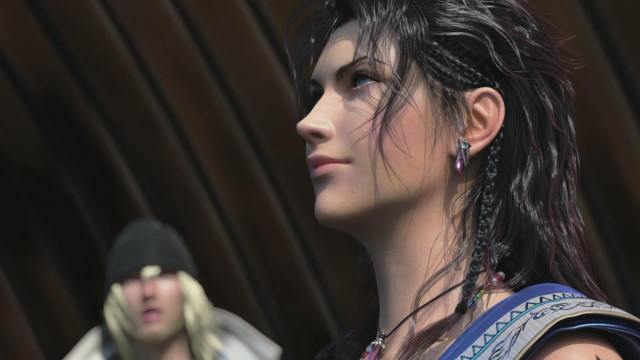 Woman man blackhat blueshirt photorealism free wallpaper for desktop - medium preview image