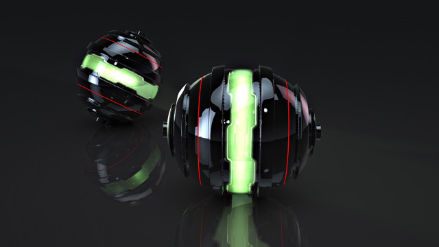 Black red green light kinetic free wallpaper for desktop - medium preview image