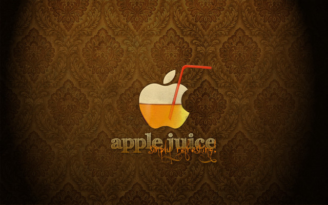 Apple juice logo wallpaper red free wallpaper for desktop - medium preview image