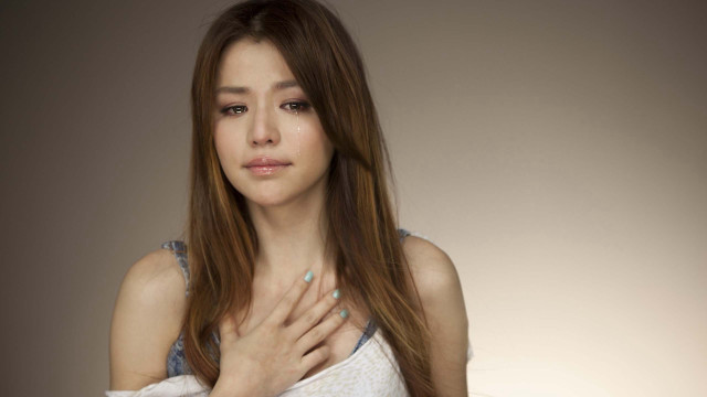 Woman longhair white shirt hand free wallpaper for desktop - medium preview image