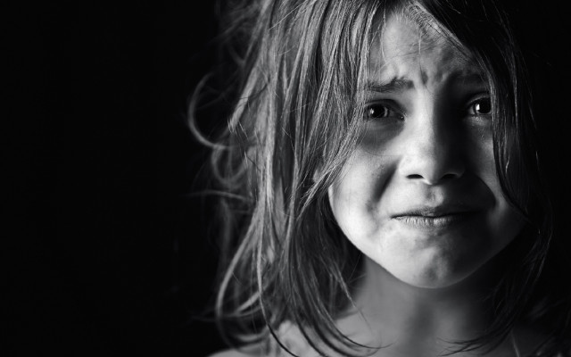 Young girl sad look shoulder free wallpaper for desktop - medium preview image