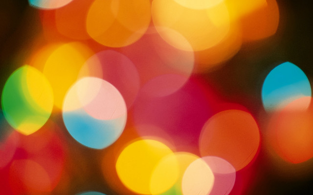Blurry lights night sky bokeh #3 free wallpaper for desktop - medium preview image