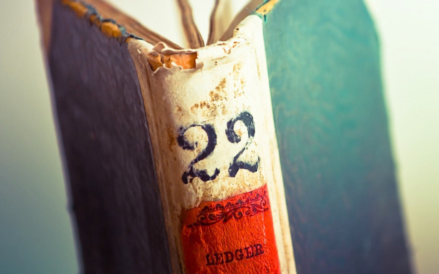 Hanging book blue background white free wallpaper for desktop - medium preview image