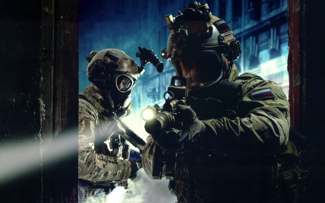 Soldiers smoke military night star free wallpaper for desktop - medium preview image