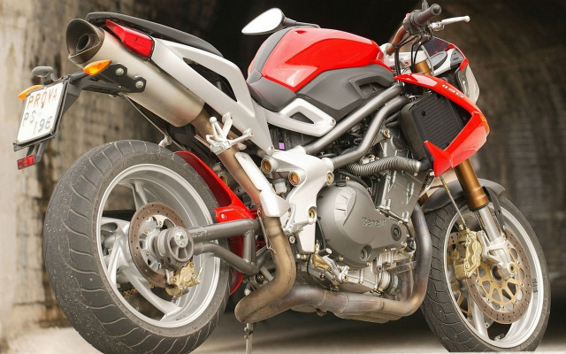 Red black motorcycle tunnel digital free wallpaper for desktop - medium preview image