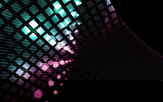 Black purple green holography volumetric free wallpaper for desktop - medium preview image
